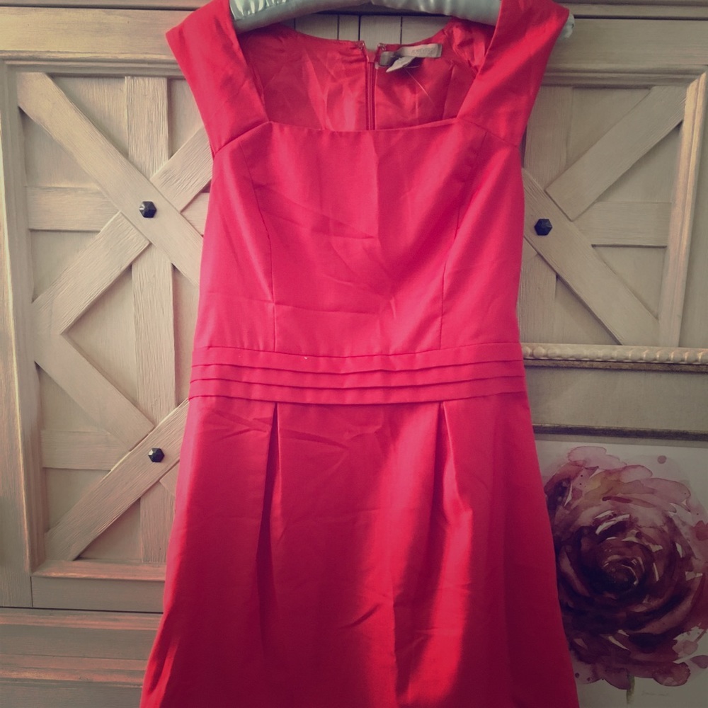 Hot pink mini dress